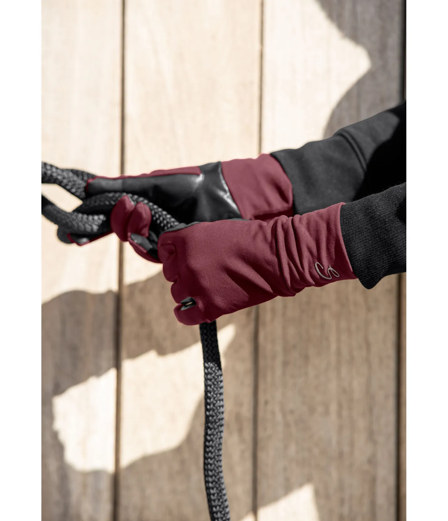 STEEDS Gants d'équitation toutes saisons bordeaux Discount