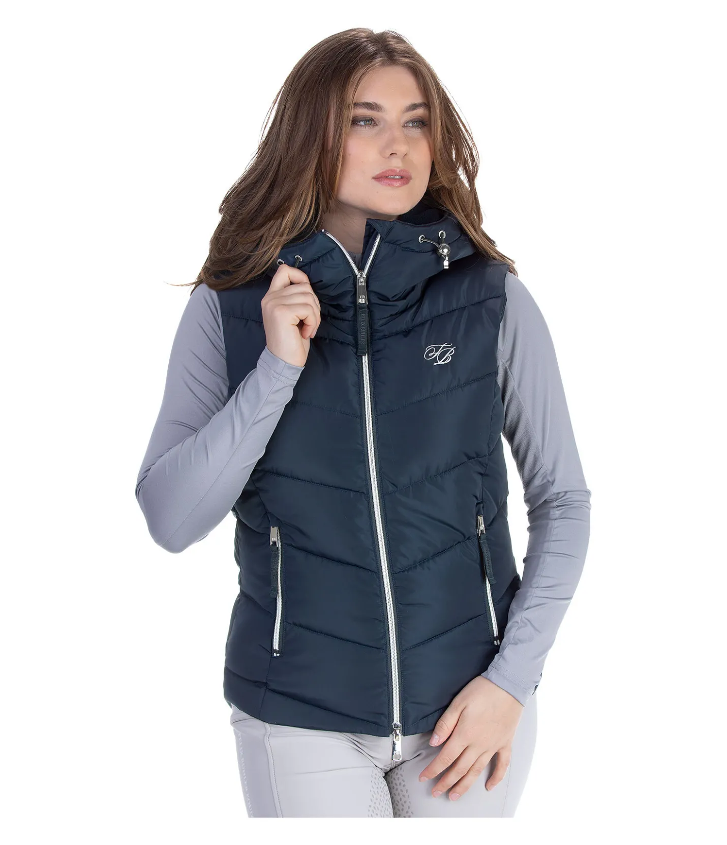 Felix Bühler Gilet d'équitation à capuche Lena navy Best