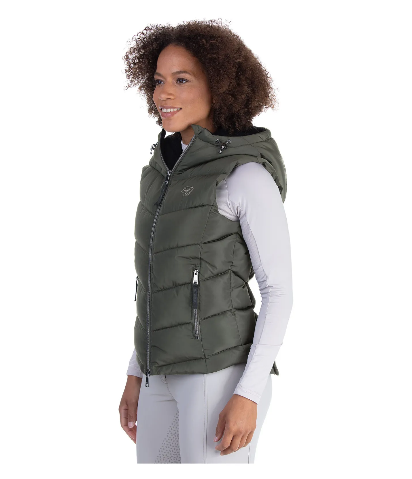 Felix Bühler Gilet d'équitation à capuche Lena vert sapin Outlet