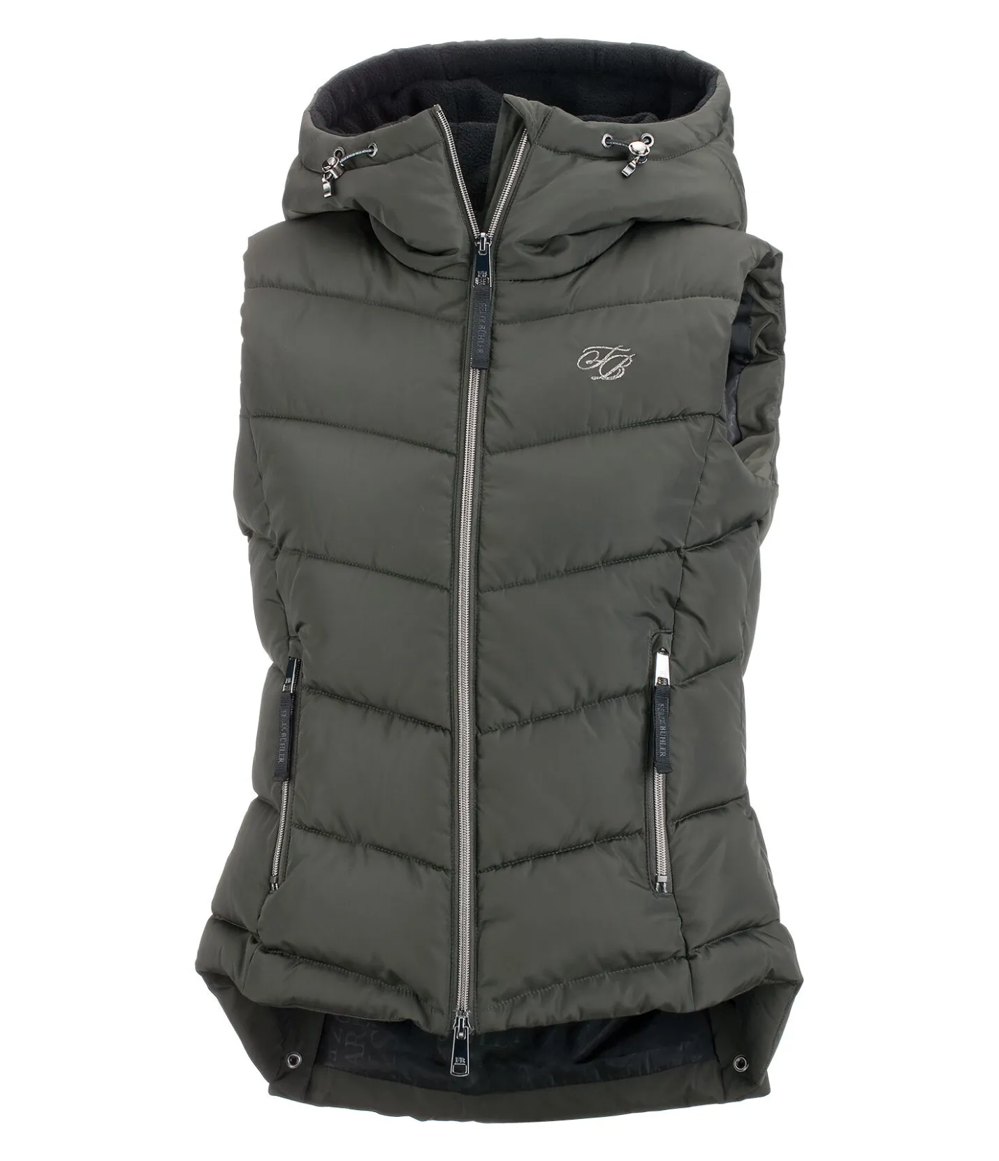 Felix Bühler Gilet d'équitation à capuche Lena vert sapin Outlet