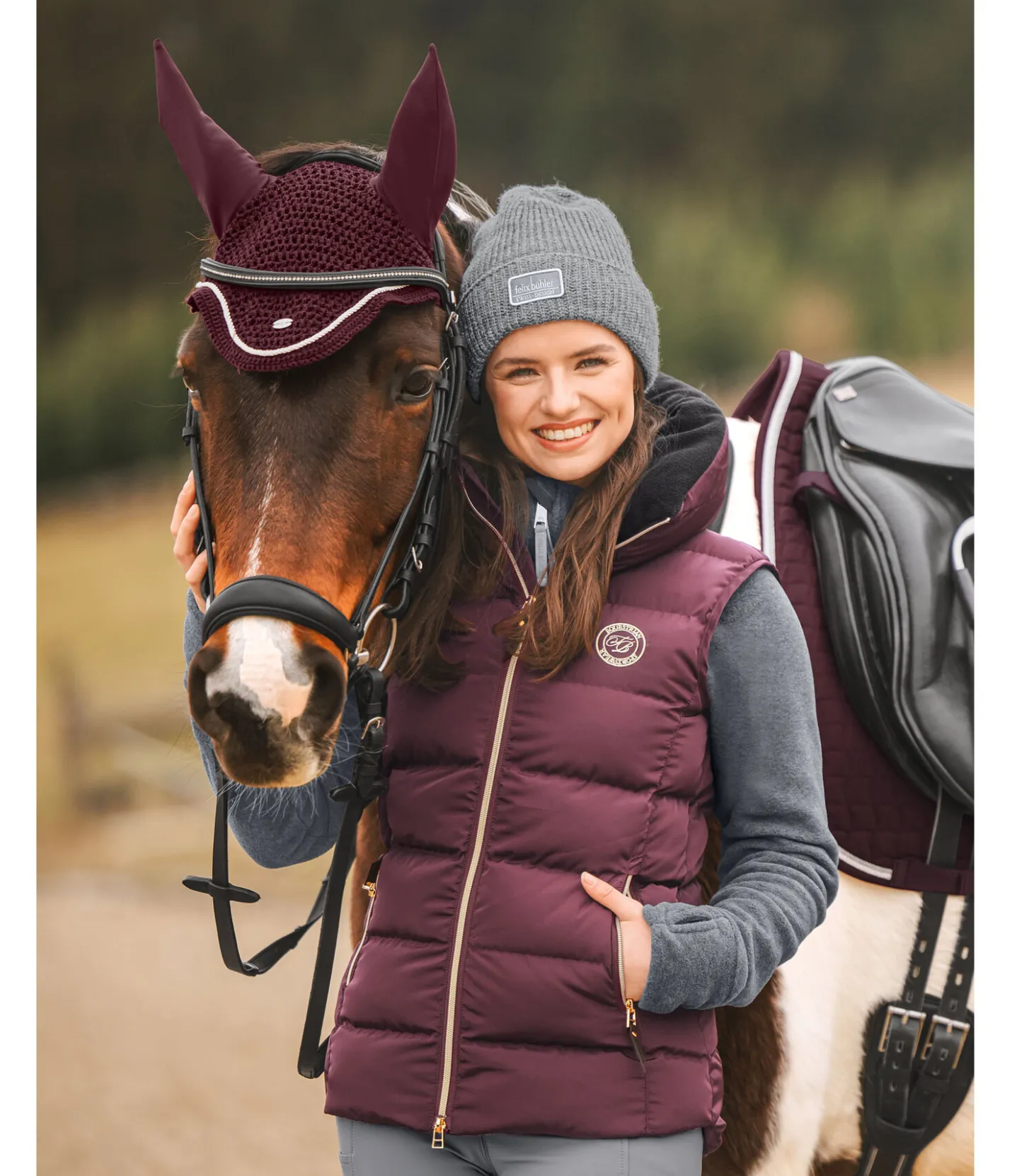Felix Bühler Gilet d'équitation Lola acajou Sale