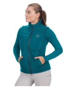 STEEDS Gilet d'équitation bi-matière Cleo II turquoise foncé Outlet