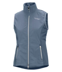 Felix Bühler Gilet d'équitation bi-matière Jeanne bleu fumée Hot