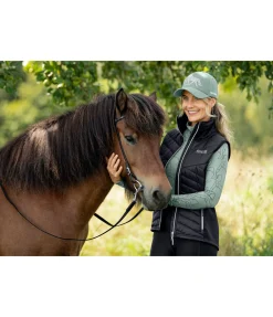FENGUR Gilet d'équitation bi-matière Fjola noir Discount