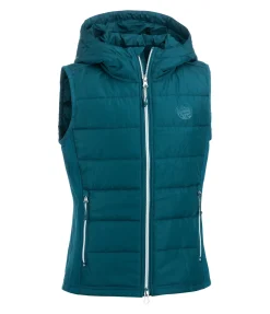 STEEDS Gilet d'équitation bi-matière Enfant Mika turquoise foncé Clearance