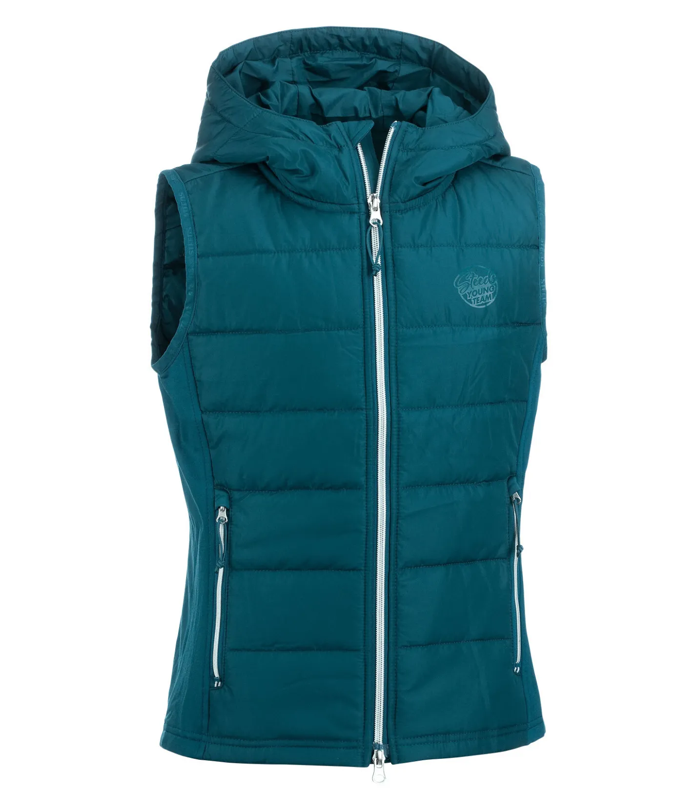 STEEDS Gilet d'équitation bi-matière Enfant Mika turquoise foncé Clearance