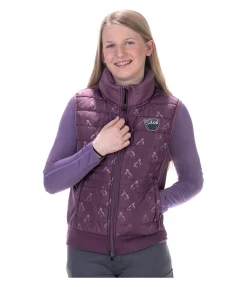 STEEDS Gilet d'équitation bi-matière Enfant Sarah II violet guimauve Best