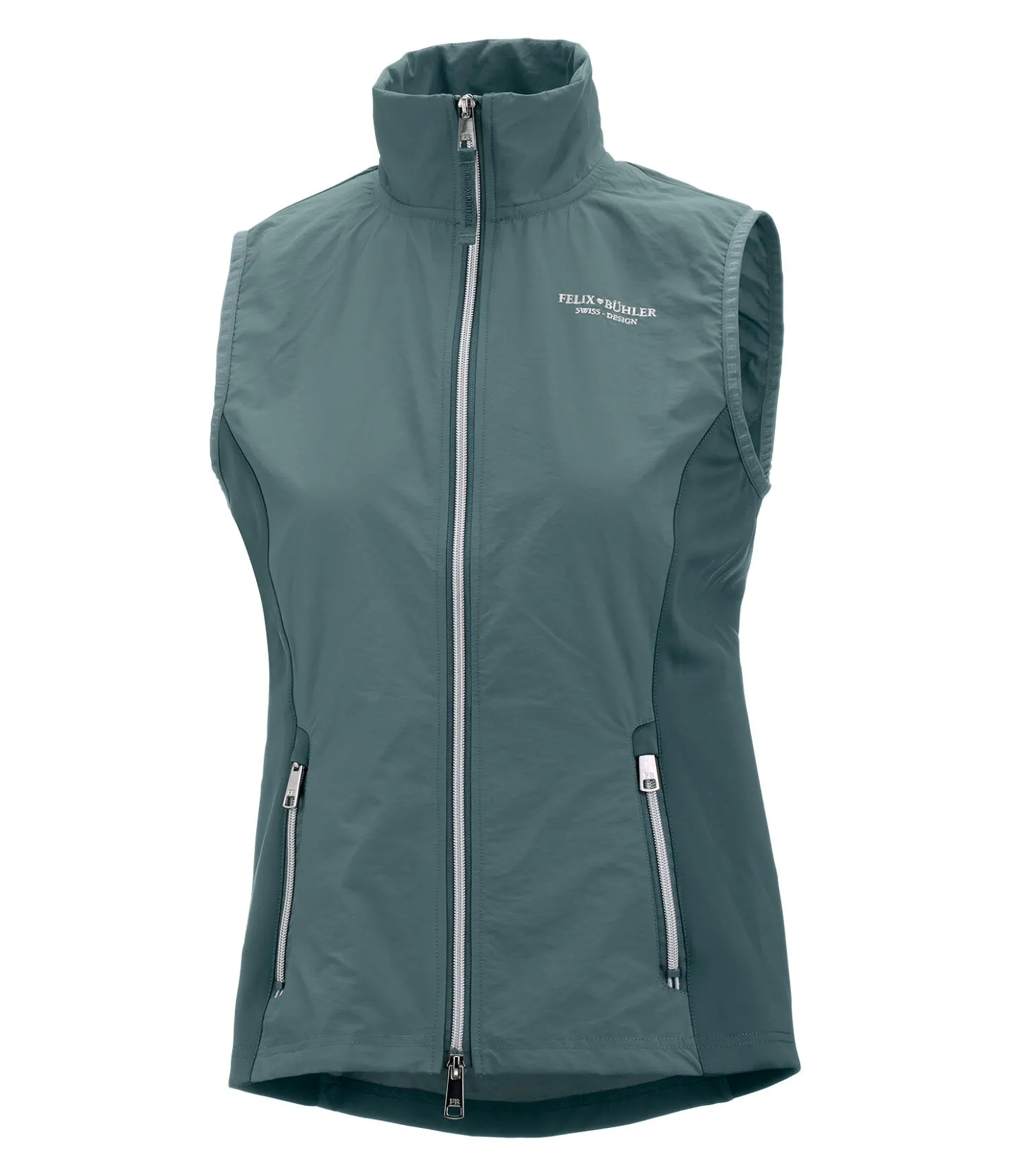Felix Bühler Gilet d'équitation bi-matière Jeanne vert jade
