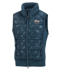 STEEDS Gilet d'équitation bi-matière Enfant Sarah II pétrole Discount