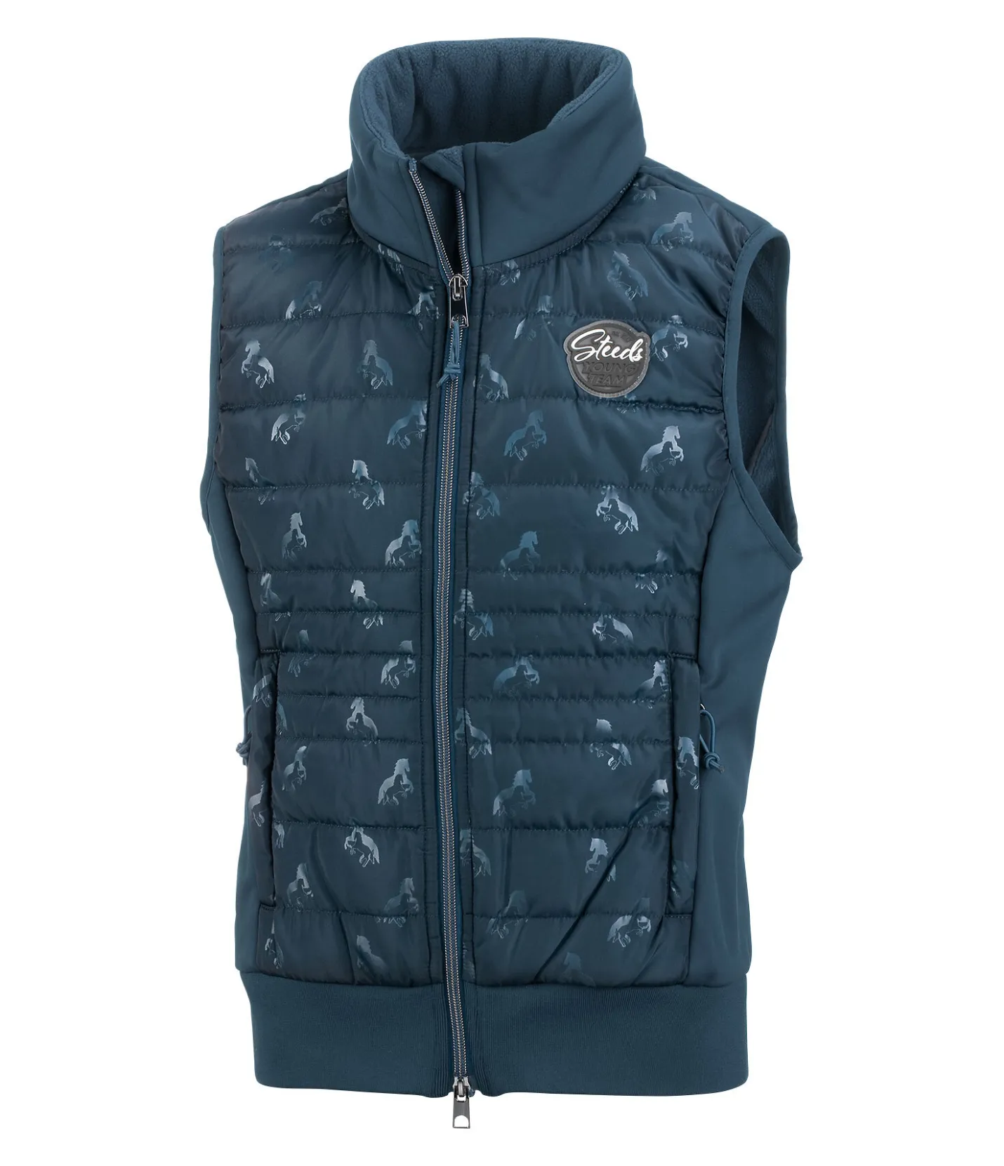 STEEDS Gilet d'équitation bi-matière Enfant Sarah II pétrole Discount