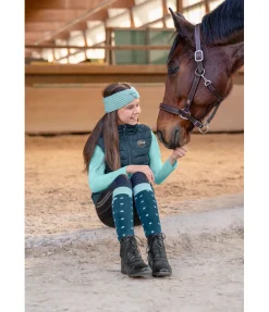STEEDS Gilet d'équitation bi-matière Enfant Sarah II pétrole Discount