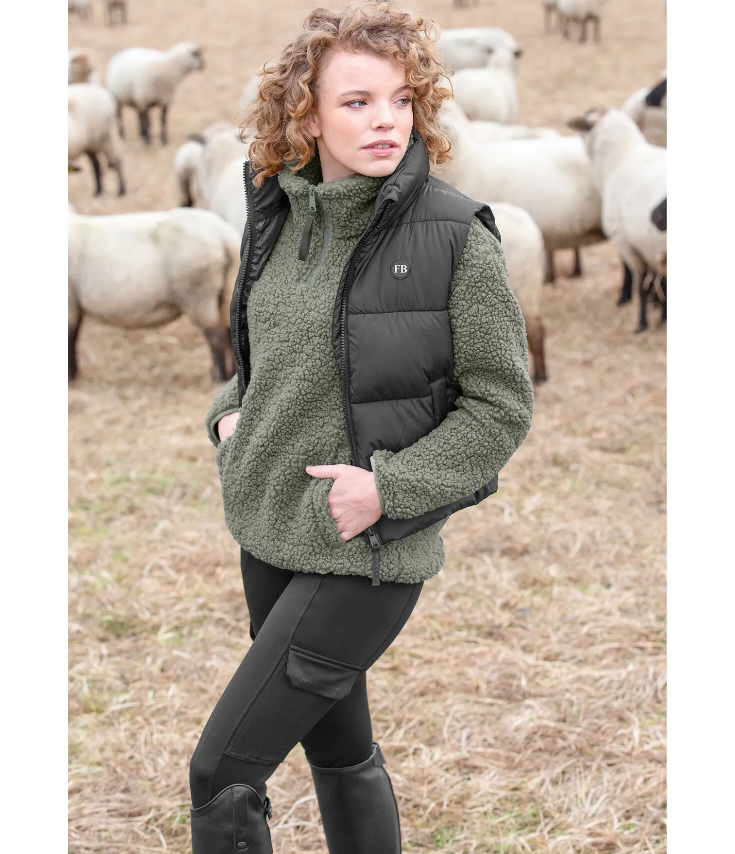 Felix Bühler Gilet d'équitation cropped Liana noir