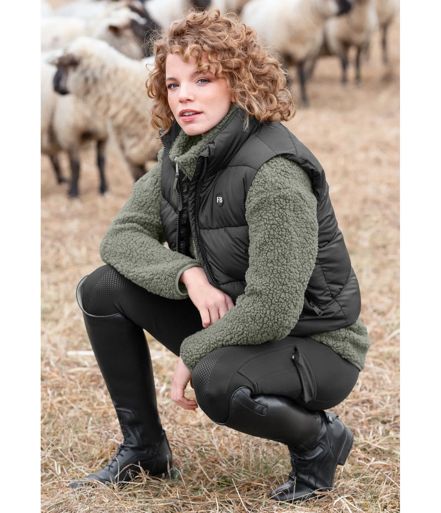 Felix Bühler Gilet d'équitation cropped Liana noir