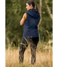 TWIN OAKS Gilet d'équitation en coton huilé Granada navy Online