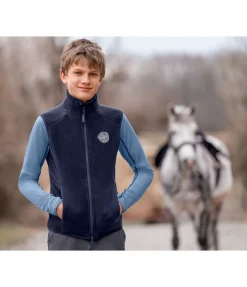 STEEDS Gilet d'équitation en polaire enfant Magali marine Hot