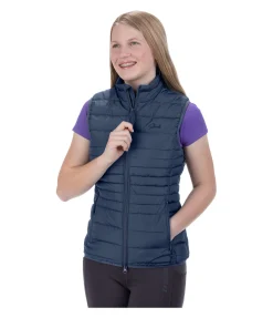 STEEDS Gilet d'équitation matelassé enfant Jane denim foncé Hot