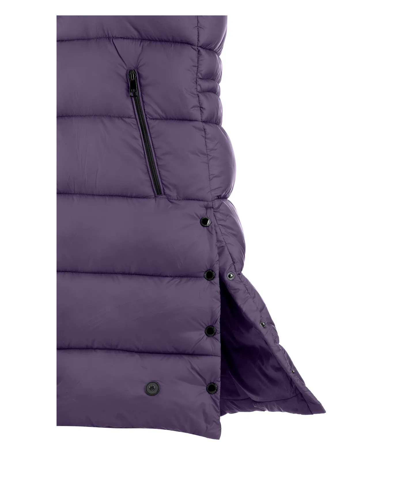 Felix Bühler Gilet d'équitation matelassé long Amber violet foncé Clearance