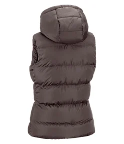 STEEDS Gilet d'équitation matelassé à capuche Mira III chocolat noir Outlet