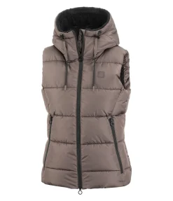 STEEDS Gilet d'équitation matelassé à capuche Mira III noix Hot