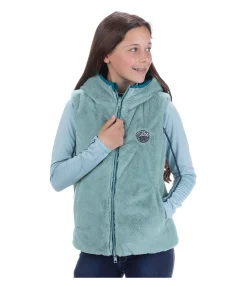 STEEDS Gilet d'équitation réversible enfant Solina turquoise foncé Sale