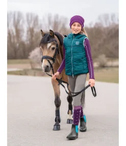 STEEDS Gilet d'équitation réversible enfant Solina turquoise foncé Sale