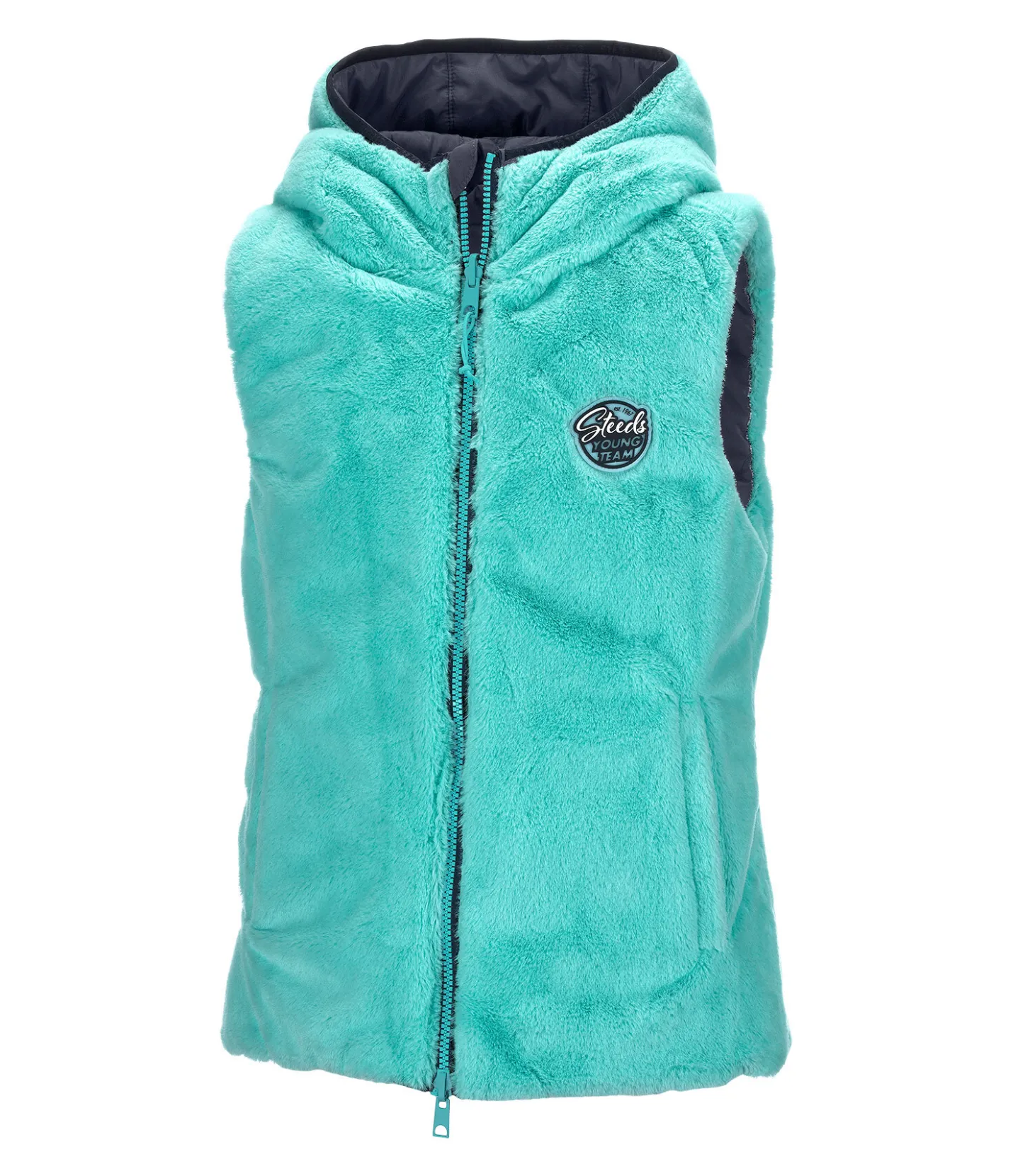 STEEDS Gilet d'équitation réversible enfant Solina marine New