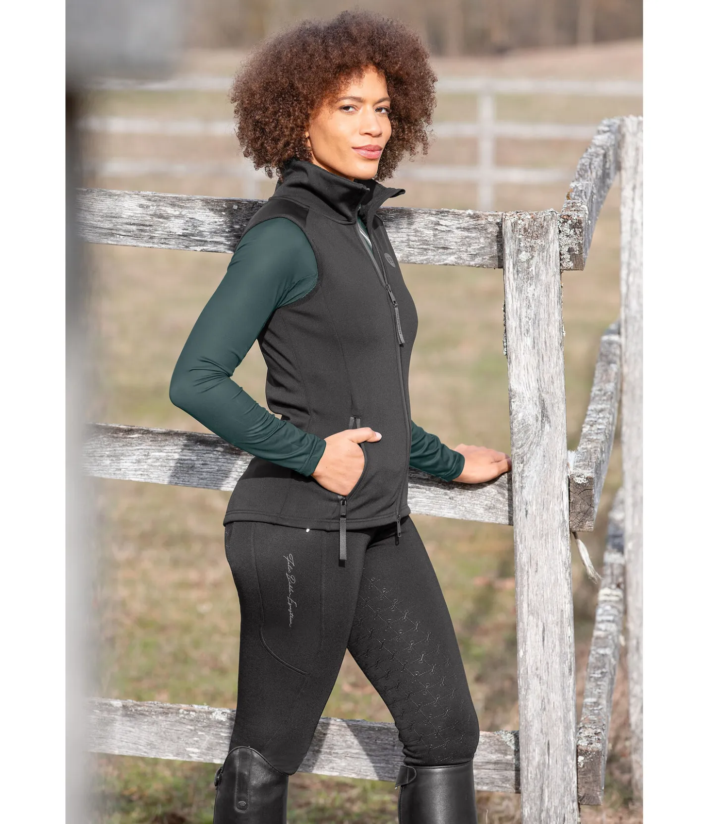 Felix Bühler Gilet d'équitation softshell Leia noir Sale