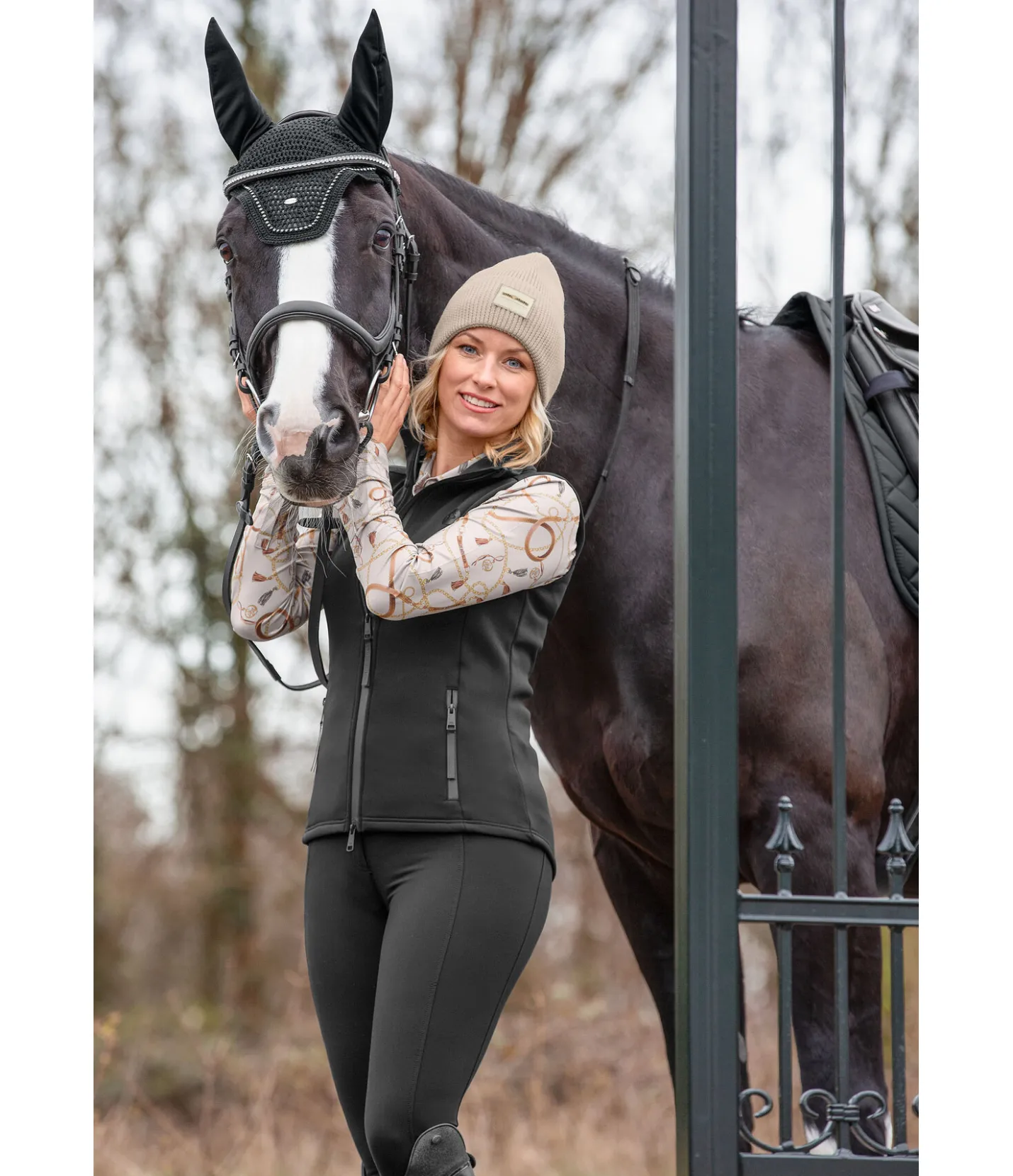Felix Bühler Gilet d'équitation softshell Leia noir Sale