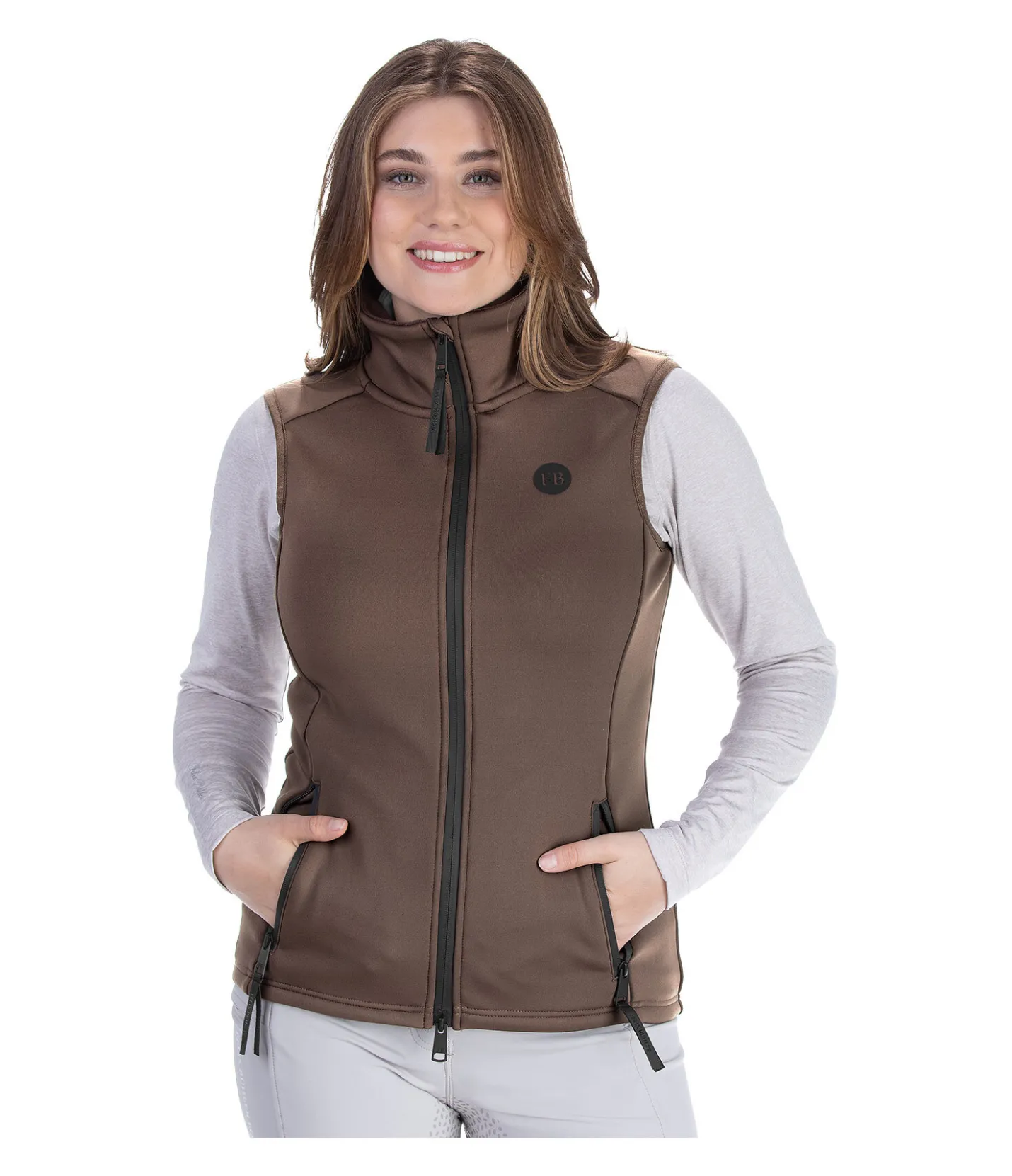 Felix Bühler Gilet d'équitation softshell Leia cannelle