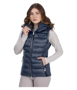 Felix Bühler Gilet d'équitation softshell bi-matière à capuche Jessy navy Online