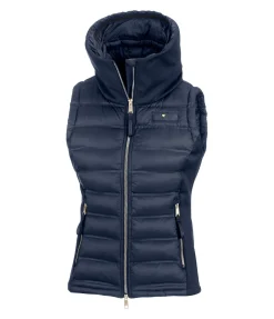 Felix Bühler Gilet d'équitation softshell bi-matière à capuche Jessy navy Online