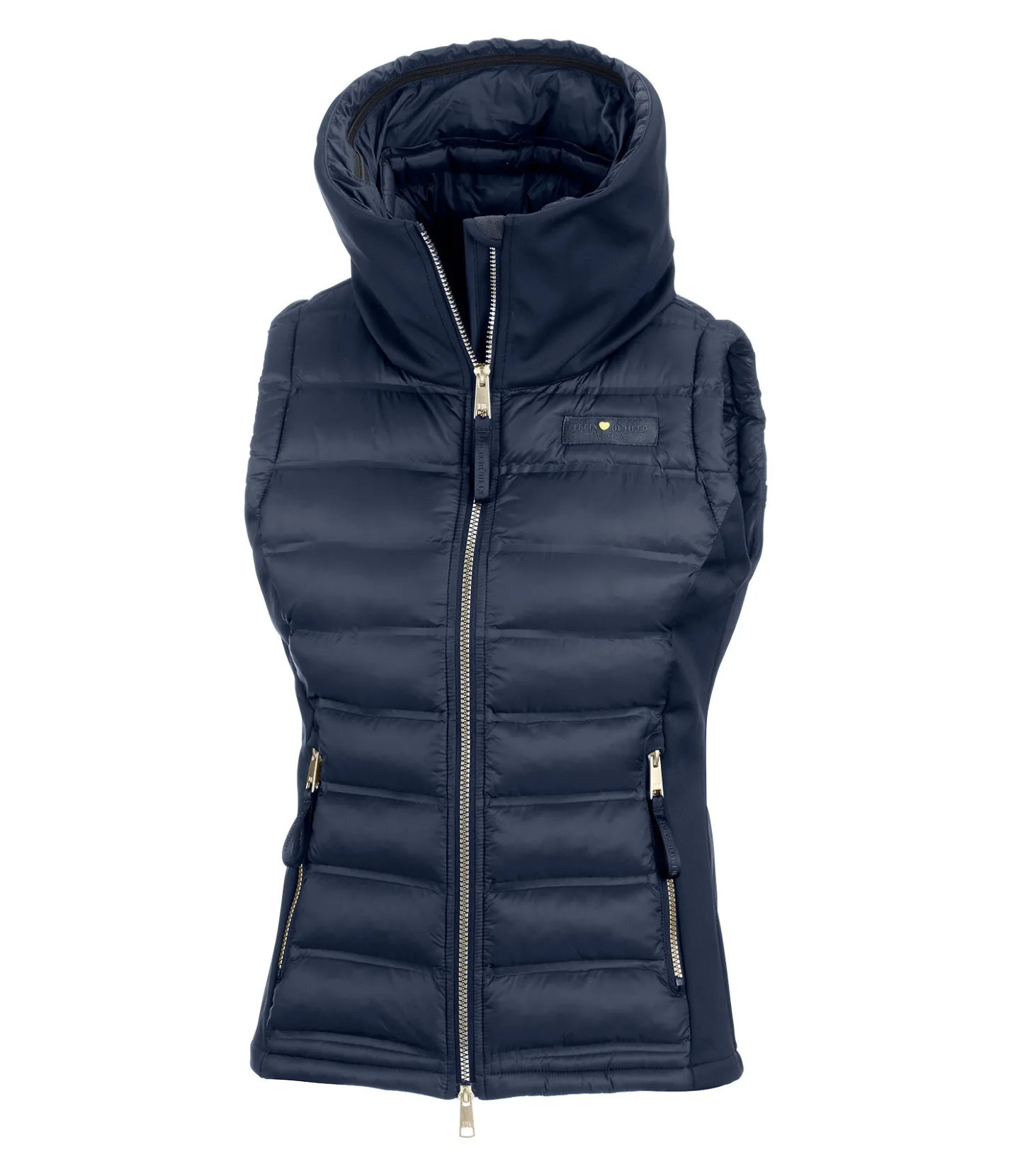 Felix Bühler Gilet d'équitation softshell bi-matière à capuche Jessy navy Online