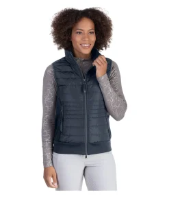 STEEDS Gilet d'équitation softshell bi-matière Rika navy