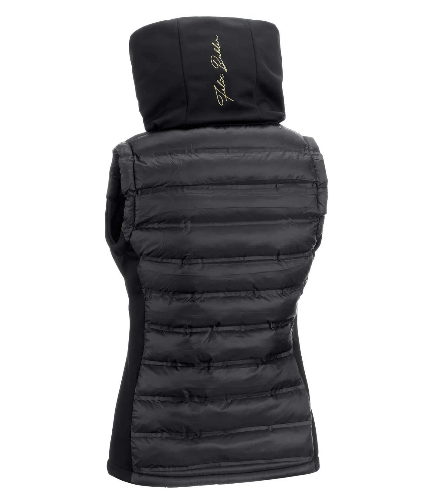 Felix Bühler Gilet d'équitation softshell bi-matière à capuche Jessy noir New