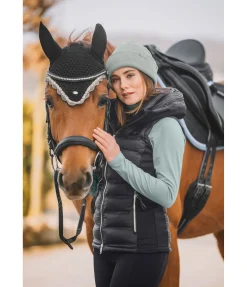 Felix Bühler Gilet d'équitation softshell bi-matière à capuche Jessy noir New