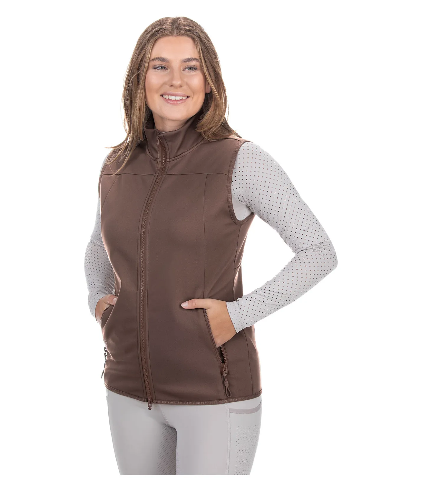 Felix Bühler Gilet d'équitation softshell Louise cannelle Discount