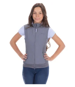 STEEDS Gilet d'équitation stretch bi-matière Enfant Hedi bleu arctique