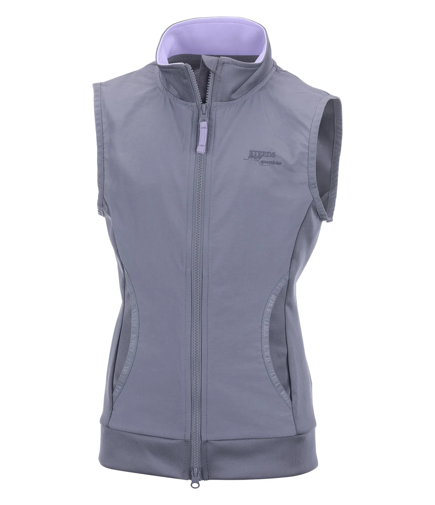 STEEDS Gilet d'équitation stretch bi-matière Enfant Hedi bleu arctique