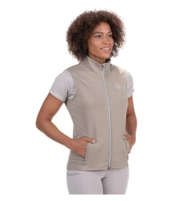 Felix Bühler Gilet d'équitation stretch Performance Marit taupe Best