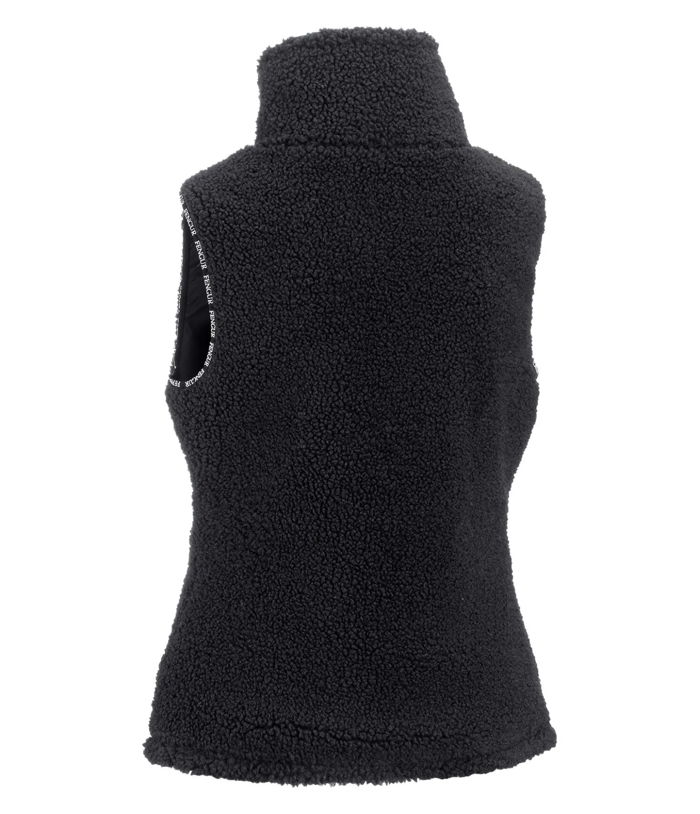 FENGUR Gilet en polaire sherpa Feldur noir Discount