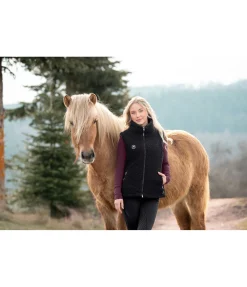 FENGUR Gilet en polaire sherpa Feldur noir Discount