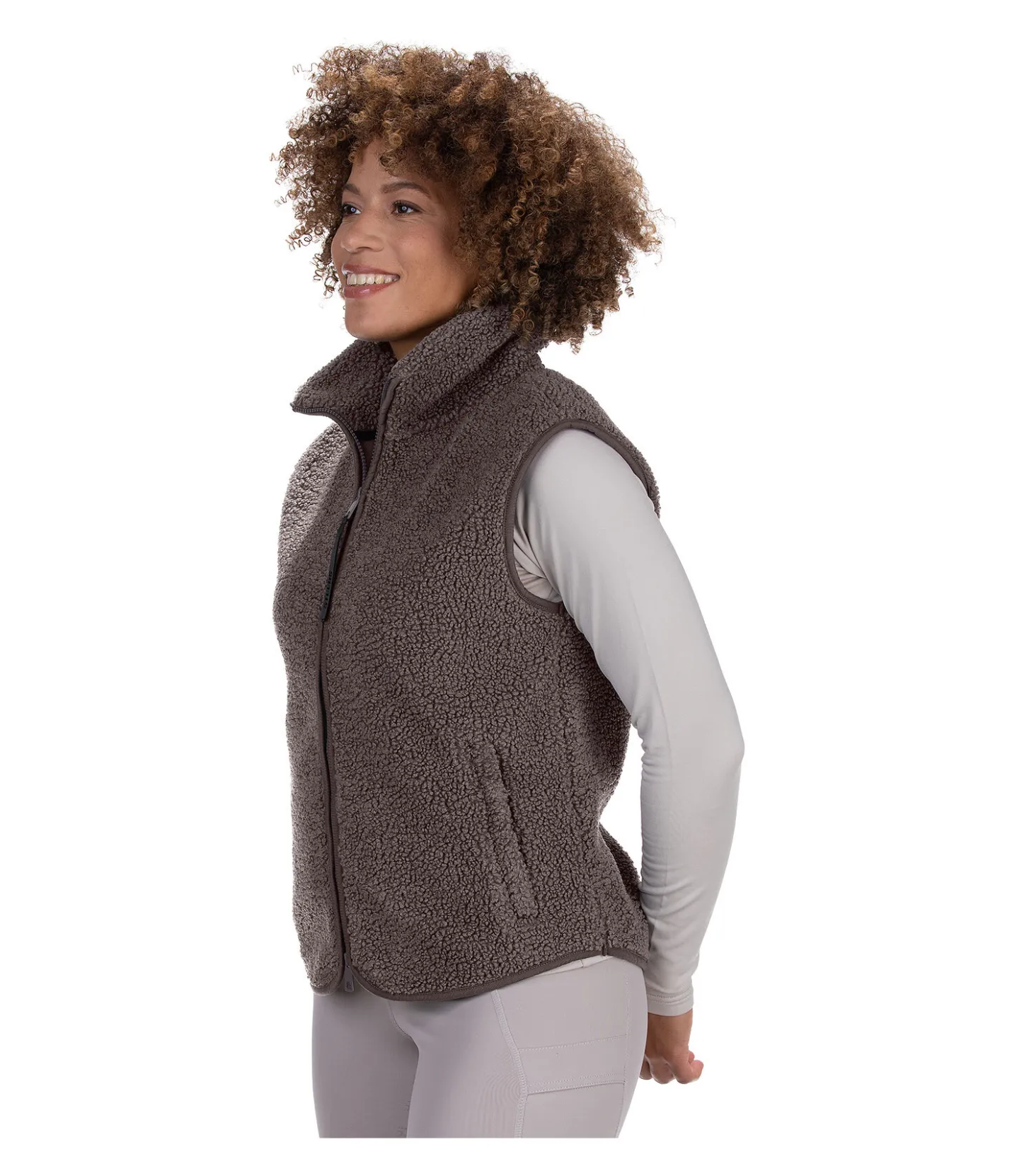 STEEDS Gilet en polaire Teddy Nelly noix Best
