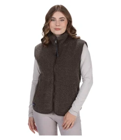 STEEDS Gilet en polaire Teddy Nelly chocolat noir Clearance