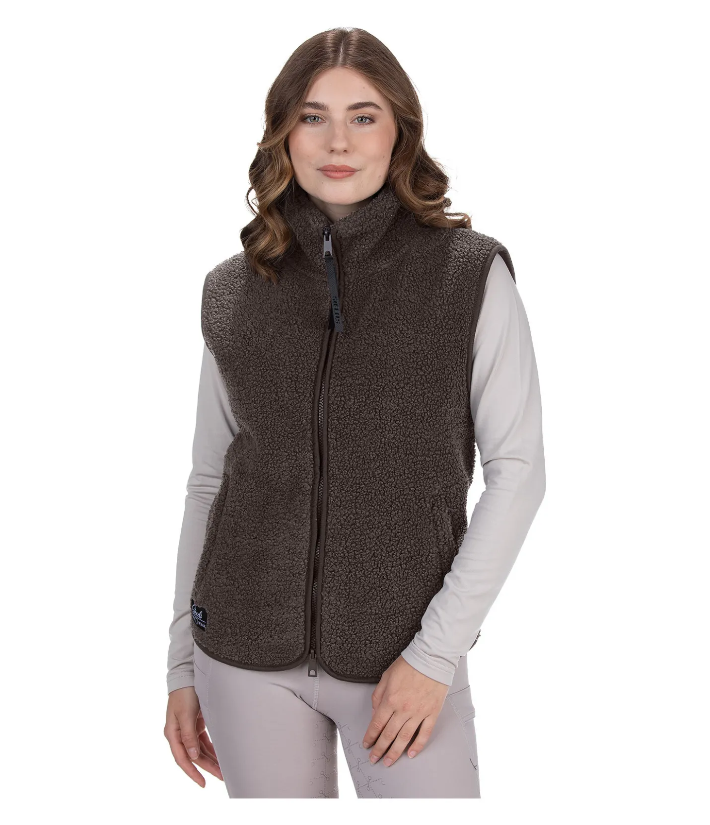 STEEDS Gilet en polaire Teddy Nelly chocolat noir Clearance