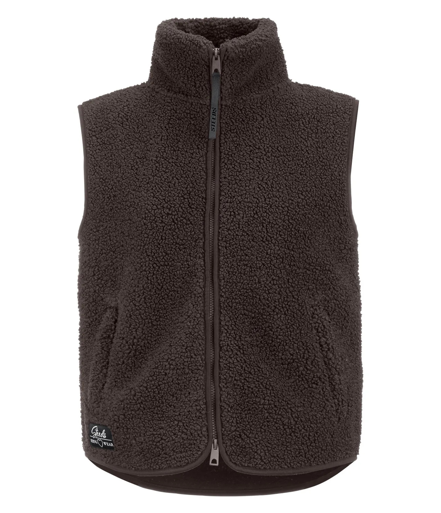 STEEDS Gilet en polaire Teddy Nelly chocolat noir Clearance