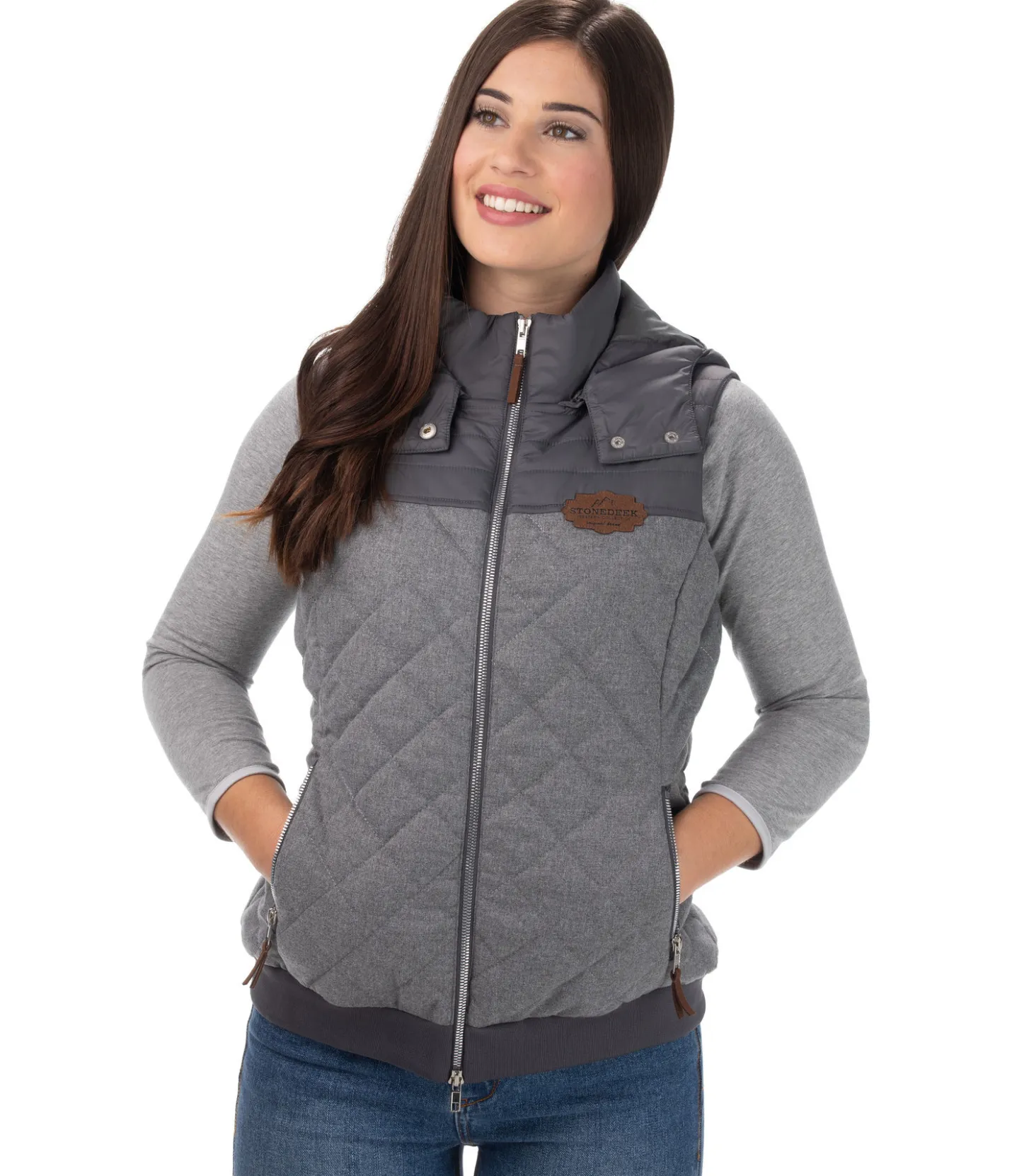 STONEDEEK Gilet femme Winnie fumée Clearance