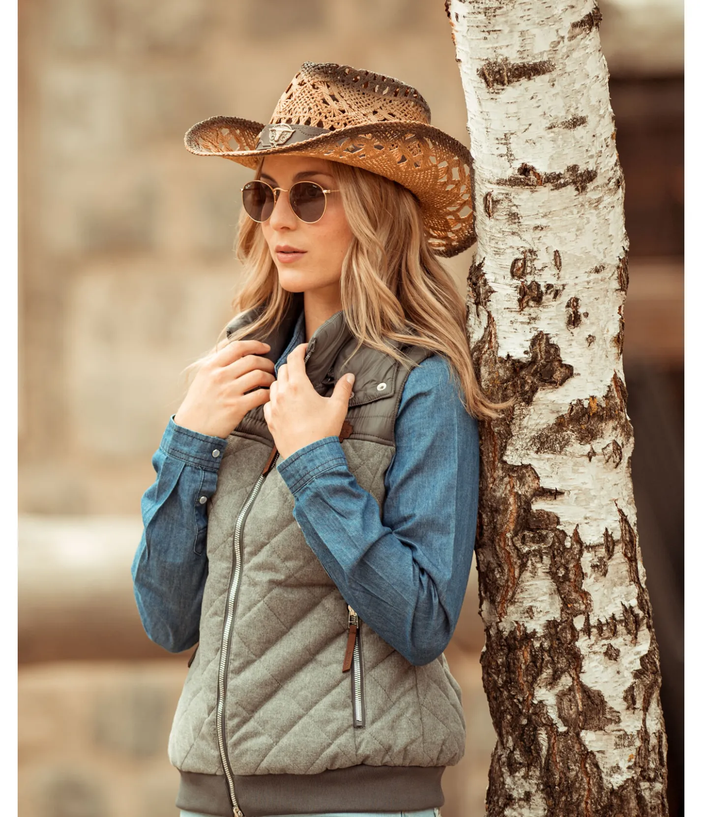 STONEDEEK Gilet femme Winnie fumée Clearance
