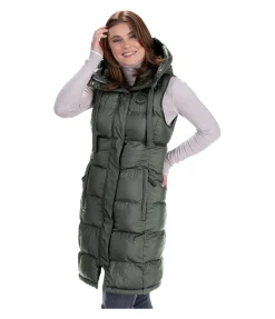 Felix Bühler Gilet long à capuche Clara forêt Best