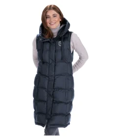Felix Bühler Gilet long à capuche Clara navy Discount