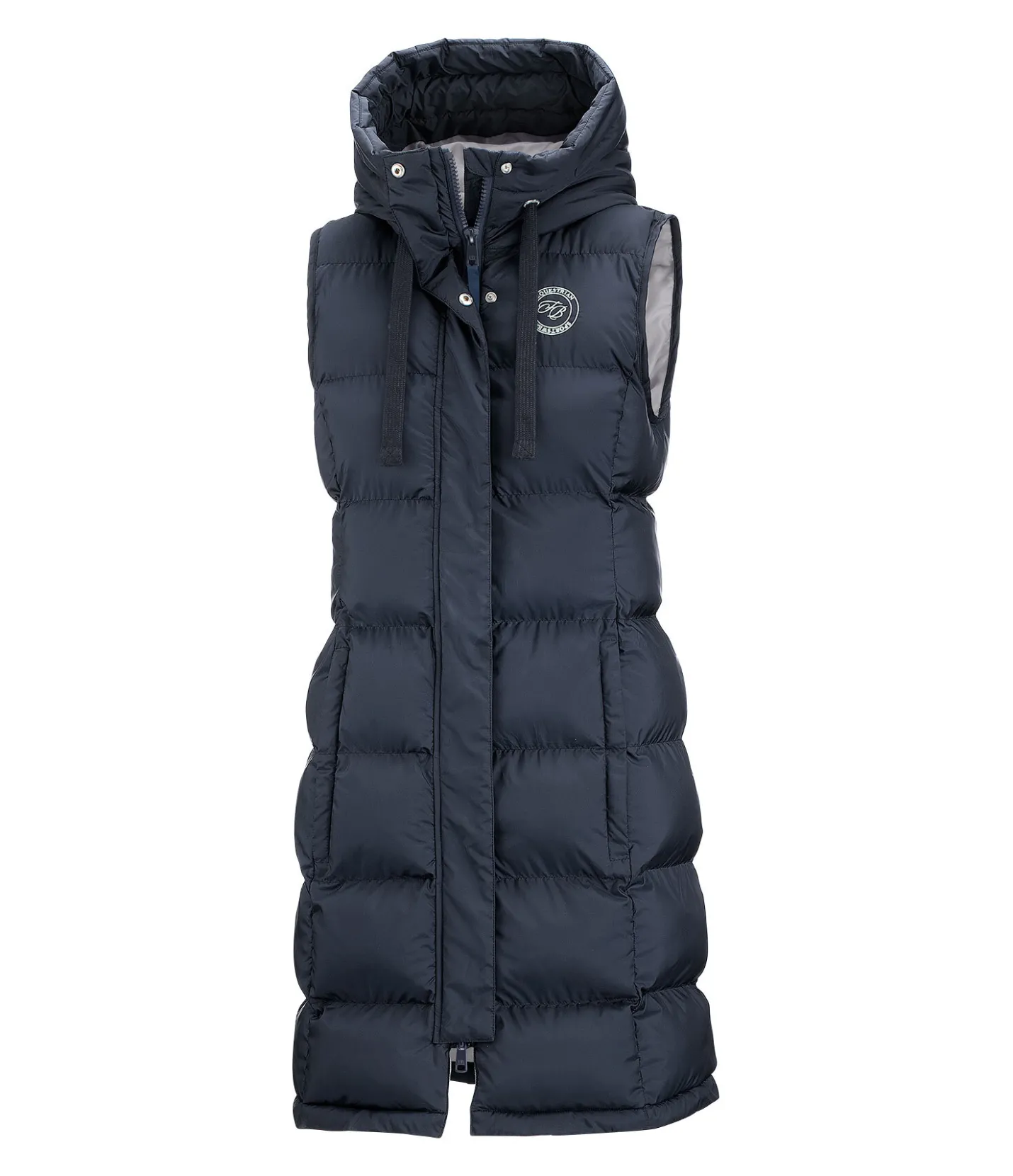 Felix Bühler Gilet long à capuche Clara navy Discount